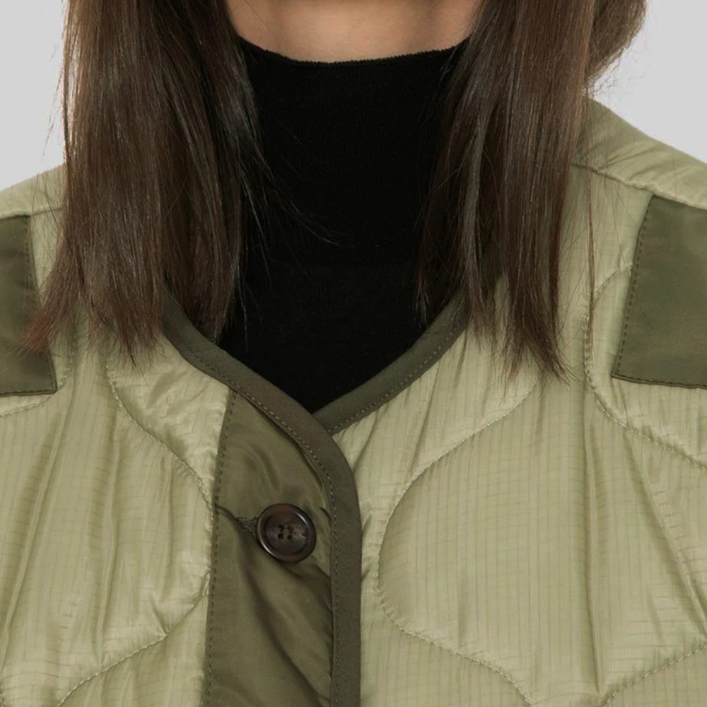 The Frankie Shop Teddy Quilted Jacket Oversized Coat Sz XS S - Picture 16 of 16